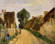 卡米耶 毕沙罗 : Village Street, Auvers-sur-Oise
